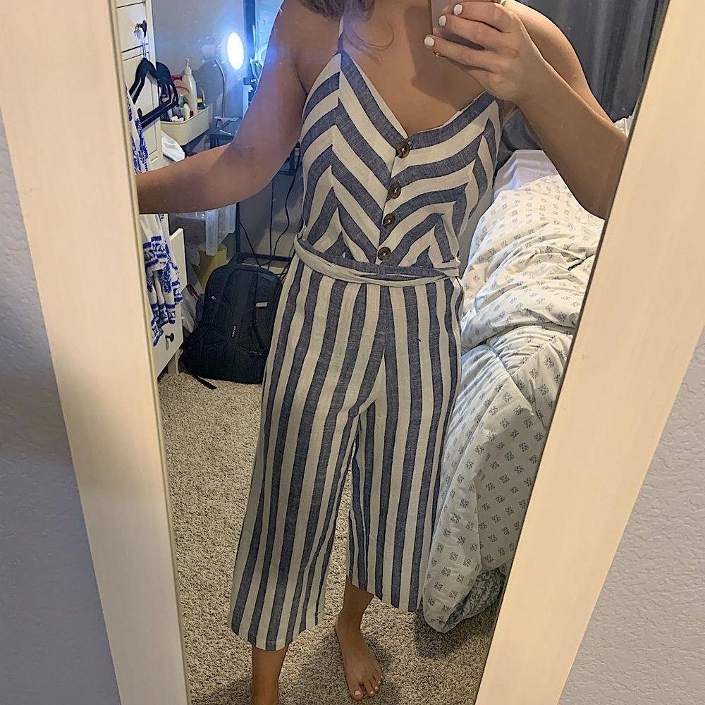 Striped Jumpsuit